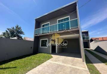 Sobrado com 3 dormitórios à venda, 116 m² por r$ 545.000,00 - fazendinha - curitiba/pr