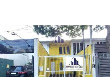 Sobrado comercial para alugar, moema, 89 m², com edicula, 1 vaga de garagem