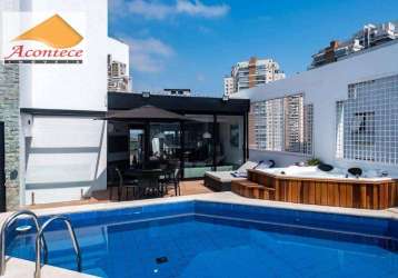 Cobertura com 3 dormitórios à venda, 350 m² por r$ 1.480.000 - vila andrade - são paulo/sp