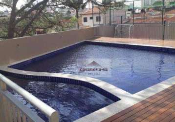 Apartamento com 3 dormitórios, 97 m² - venda por r$ 870.000 ou aluguel por r$ 3.850/mês - vila scarpelli - santo andré/sp