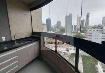 Apartamento com 2 dormitórios para alugar, 86 m² por r$ 5.707,07/mês - jardim - santo andré/sp