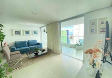 Apartamento com 4 dormitórios à venda, 136 m² por r$ 1.100.000,00 - cabo branco - joão pessoa/pb