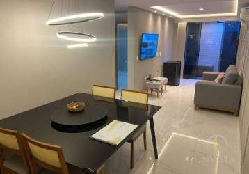 Apartamento com 2 dormitórios à venda, 60 m² por r$ 410.000,00 - brisamar - joão pessoa/pb