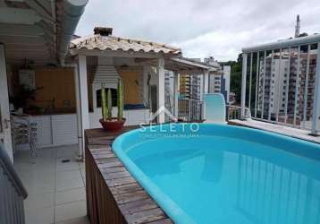 Cobertura à venda, 197 m² por r$ 750.000,00 - santa rosa - niterói/rj