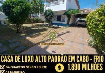 Casa de luxo alto padrão, em bairro nobre de cabo frio !!!