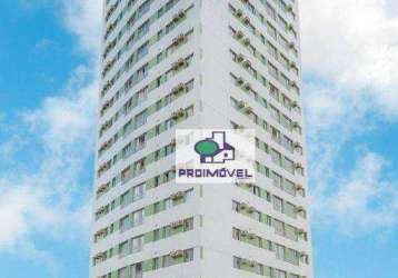 Apartamento com 2 dormitórios à venda, 50 m² por r$ 287.000,00 - boa viagem - recife/pe