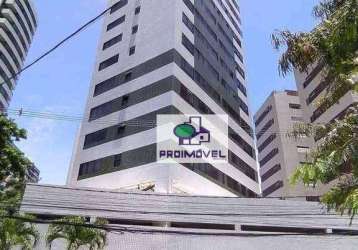 Apartamento com 1 dormitório à venda, 25 m² por r$ 360.000,00 - boa viagem - recife/pe