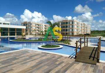 Apartamento 03 quartos pronto na porto de galinhas, 68m², condominio clube.