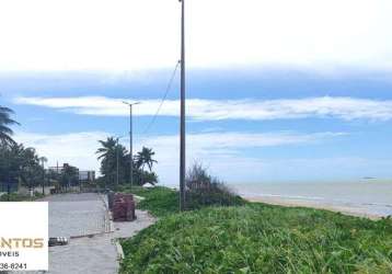 Terreno de esquina frente mar na praia formosa