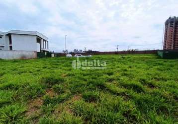 Terreno em condomínio disponível para venda no bairro gávea em uberlândia-mg