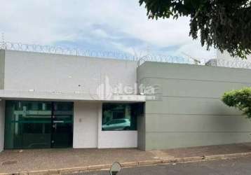 Casa comercial disponível para locação no bairro tabajaras em uberlândia-mg.