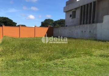 Terreno no condomínio disponível para venda no bairro granja marileusa em uberlândia-mg