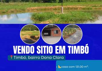 Vendo sitio em timbo