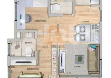 Apartamento com 2 quartos à venda na rua ana leonizia do amaral camargo, 132, jardim ribeiro, valinhos, 50 m2 por r$ 39.000