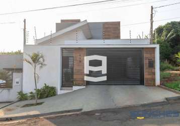 Casa com 3 dormitórios à venda, 141 m² de construção por r$ 654.050 - jardim flamingos - apucarana/pr