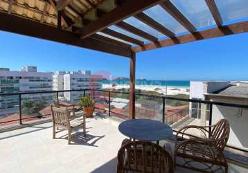 Cobertura duplex, 3 quartos, vista mar praia do forte - cabo frio - rj