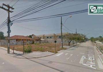 Terreno para alugar, 608 m² por r$ 6.000,00/mês - enseada das gaivotas - rio das ostras/rj