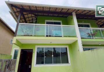 Casa com 3 dormitórios à venda, 130 m² por r$ 530.000,00 - costa azul - rio das ostras/rj