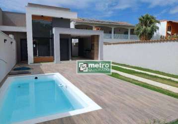 Casa com 3 dormitórios à venda, 116 m² por r$ 920.000,00 - bosque beira rio - rio das ostras/rj