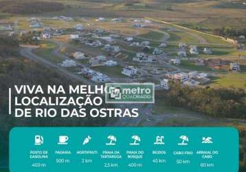 Terreno à venda, 475 m² por r$ 155.000,00 - extensão do bosque - rio das ostras/rj