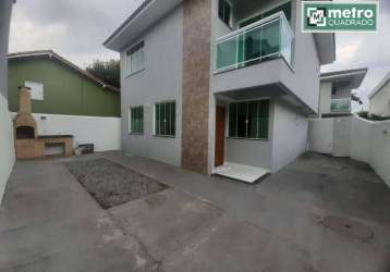 Casa com 4 dormitórios para alugar, 143 m² por r$ 3.440,00/mês - jardim bela vista - rio das ostras/rj