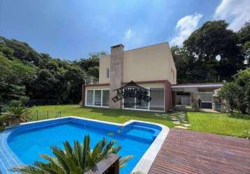 Casa com 4 dormitórios, 493 m² - venda por r$ 2.680.000,00 ou aluguel por r$ 18.968,50/mês - pousada dos bandeirantes - carapicuíba/sp