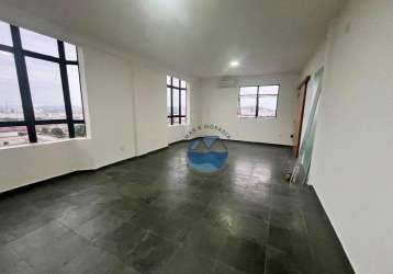 Sala para alugar, 100 m² por r$ 3.500,01/mês - aparecida - santos/sp