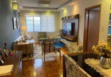 Apartamento à venda, prédio frente mar - bairro boqueirão em santos