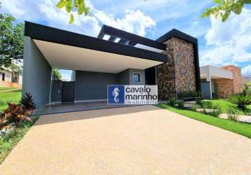 Casa com 3 dormitórios à venda, 222 m² por r$ 1.630.000,00 - condomínio quinta dos ventos  - ribeirão preto/sp