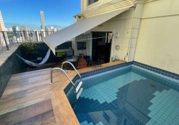 Apartamento de cobertura 158 metros 3 suites 3 vagas no tatuapé a venda