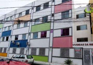 Apartamento com 2 dormitórios para alugar, 35 m² por r$ 1.070,00/mês - ribeira - salvador/ba