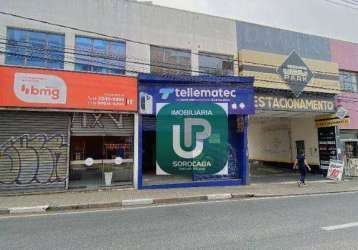 Salão para alugar, 50 m² terreo e 110 m andar de cima por r$ 3.000/mês - centro - sorocaba/sp