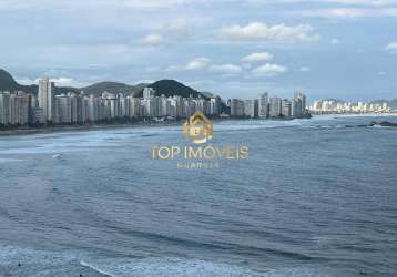 Amplo apartamento - 1 por andar - praia das astúrias, guarujá/sp