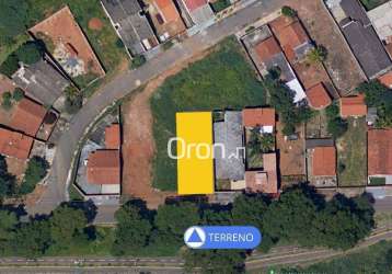 Terreno à venda, 372 m² por r$ 450.000,00 - setor faiçalville - goiânia/go