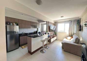 Apartamento com 2 dormitórios à venda, 50 m² por r$ 285.000,00 - vila alzira - aparecida de goiânia/go