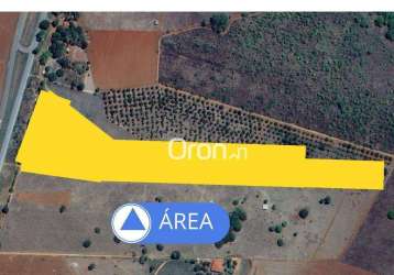 Área à venda, 58000 m² por r$ 1.299.000,00 - zona rural - goiânia/go