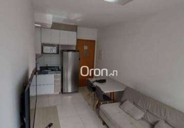 Flat mobiliado com 1 dormitório à venda, 31 m² por r$ 290.000 - setor leste vila nova - goiânia/go