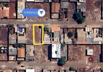 Terreno à venda, 231 m² por r$ 70.000,00 - sao bernardo ii - trindade/go