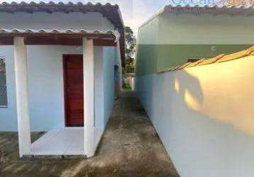 Ocean vende: maricá, casa, 2 quartos (1 suíte), cozinha amaricana, poço instalado, 370m² terreno.