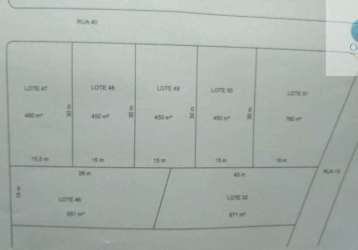 Ocean vende: niterói, itaipu, terreno 450m², medindo 15m x 30m, plano, 50 metros da av. irene lopes.