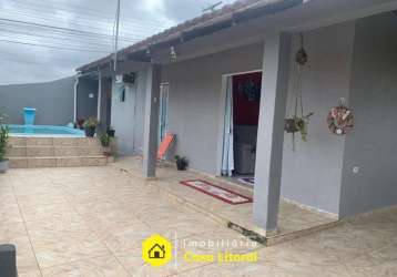 Casa para venda em pontal do paraná, ipanema, 3 dormitórios, 1 suíte, 1 banheiro, 3 vagas