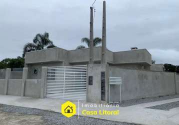 Casa para venda em pontal do paraná, canoas, 2 dormitórios, 1 suíte, 2 banheiros, 2 vagas