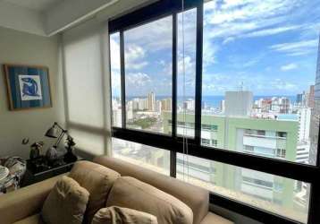 Apartamento duplex no itaigara, 2 suítes closet, vista mar, cobertura, salvador ba