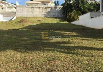 Terreno em condomínio à venda no condomínio terras de são carlos em jundiaí/sp