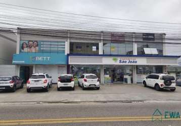 Sala comercial em andar para aluguel,  monte cristo, florianópolis - sa689