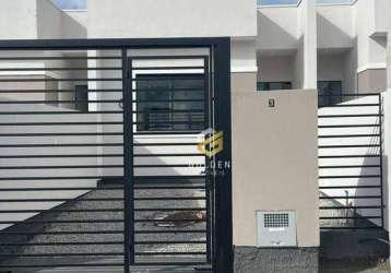 Casa com 2 dormitórios à venda, 56 m² por r$ 290.000,00 - nova descoberta - tijucas/sc