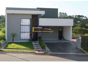 Casa condomínio venda em valinhos sp, cond. mont`alcino 3 dorms (sendo 2 suite), 4 vagas - r$ 1.500.000,00