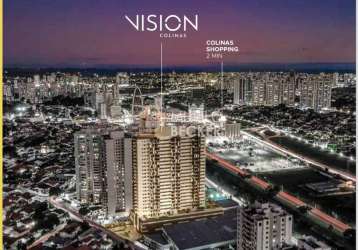 Vision colinas - apartamento com 1 e 2 dormitórios 33 a 59m2 em sjc