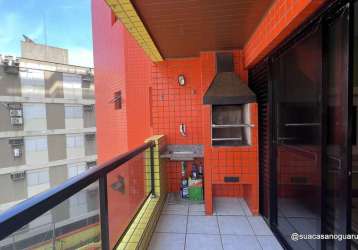 Apartamento 2 dormitorios 70 m2 1 suite 1 vaga 2 sacada gourmet enseada guaruja sp  cod ap00999r