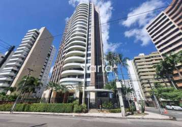 Apartamento com 3 dormitórios para alugar, 200 m² por r$ 10.900,00/mês - meireles - fortaleza/ce